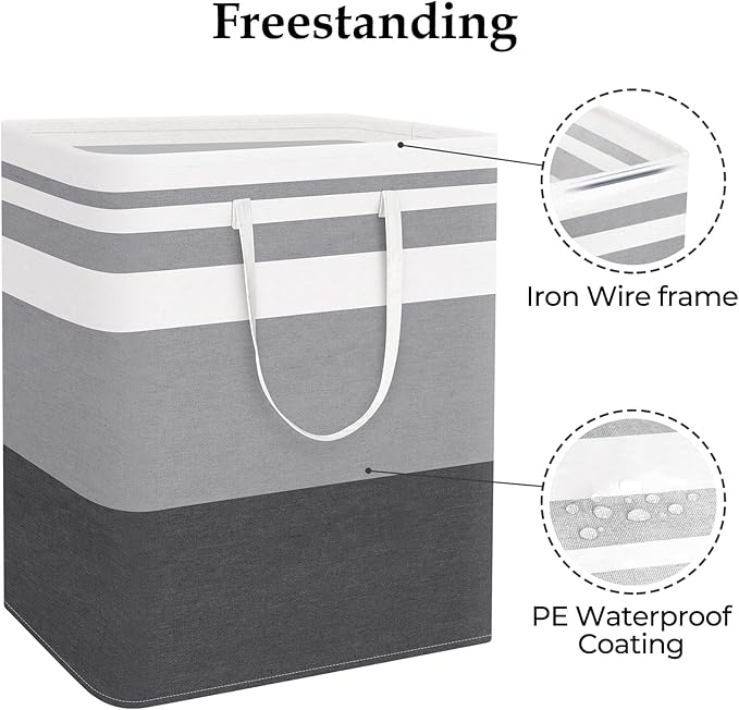 StorageRight Laundry Basket Hamper Large Collapsible Laundry Hamper - Image 3
