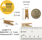 LWR CRAFTS Wooden Mini Clothespins 100 Per Pack 1" 2.5cm - Image 3