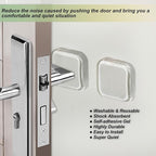 Door Stopper Clear Rubber Door Stops Wall Protector, Transparent Self Adhesive - Image 4