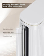 CEROELDA White Bathroom Trash Can - Image 5