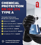 Heavy Duty Rubber Safety Work Gloves, Chemical Resistant Latex Gloves - Image 3
