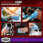 AIDEA Microfiber Applicator Pad-8Pack, Car Wash Sponge, Premium Microfiber - Image 7