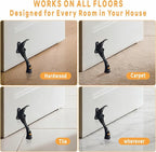 GoldPig Kickdown Door Stopper, 2 Packs Door Holder to Keep Door Open, 4 Inch - Image 5