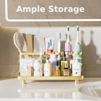 Electric Toothbrush Holder for Bathroom Countertop 5 Metal Slots Toothpaste - Image 3