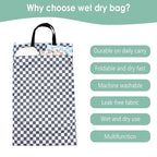 wegreeco Reusable Hanging Wet Dry Cloth Diaper Bag - Image 6