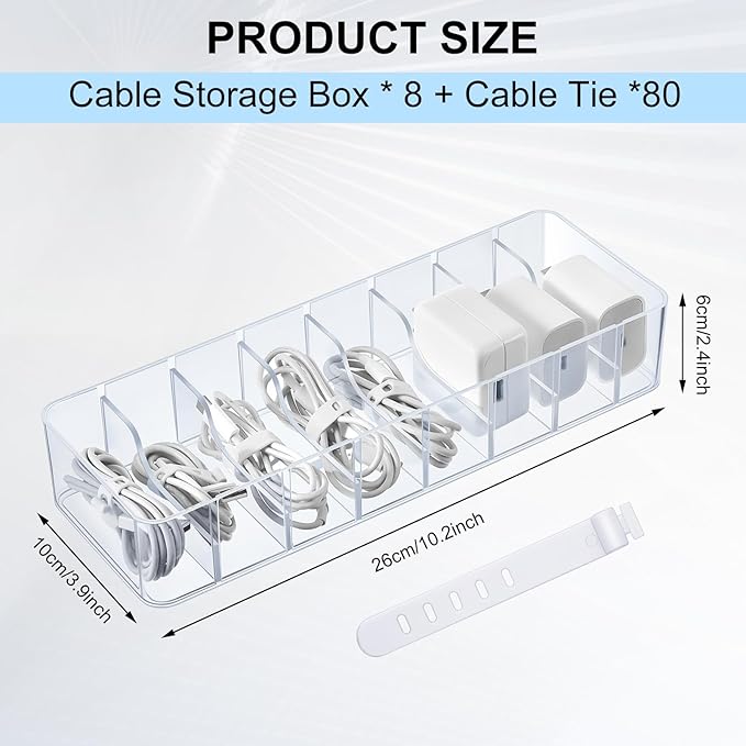 Tatuo 8 Pcs Cable Organizer - Image 2