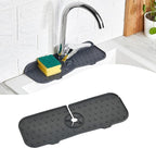 HEFA Faucet Splash Guard 14.50" x 5.50", Ø 2.45 – Silicone Faucet Mat by HEFA