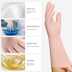 ThxToms 2 Pair Nitrile Dishwashing Cleaning Gloves, - Image 2