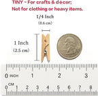 LWR CRAFTS Wooden Mini Clothespins 100 Per Pack 1" 2.5cm - Image 4