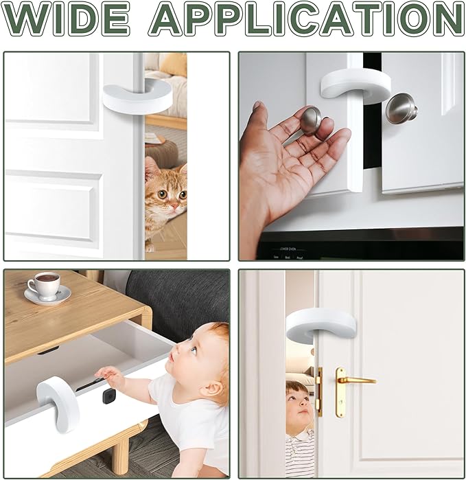 6 Pack Door Finger Pinch Guard, Anti Door Slam Stopper, Cat Toddler Door Stopper - Image 7