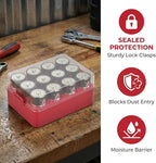 ALCYON Battery Organizer Storage Case, Battery Vault Box Container - Image 9