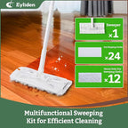 Eyliden Dust Mop, Sweeping & Mopping Kit | 58" Extended Long Handle, 36 - Image 3