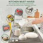 Roll Up Dish Drying Rack Over The Sink Kitchen Roll Up Sink Drying Rack - Image 3
