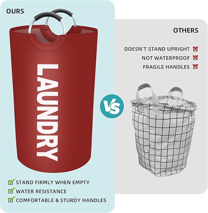 StorageRight 90L Large Laundry Basket, Laundry Hamper, Dirty Clothes Hamper - Image 4
