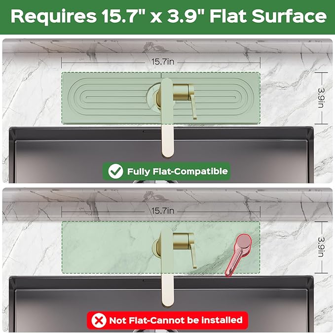 16 Inch Stone Faucet Mat for Kitchen Sink Splash Guard - Image 5