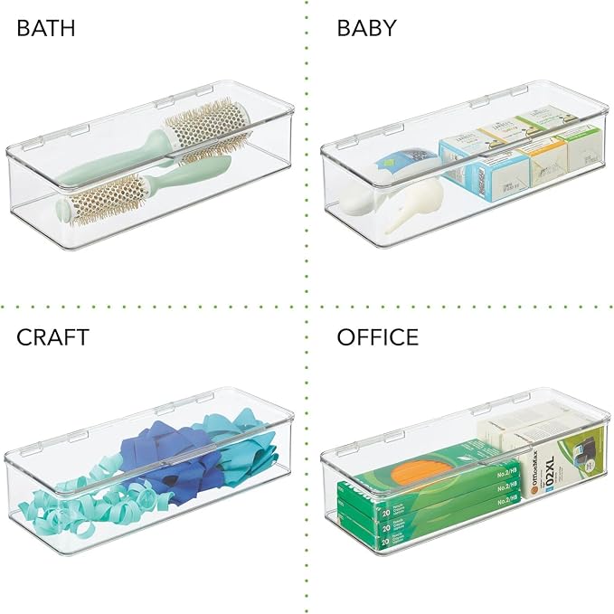 mDesign Office Supplies Desk Organizer Box - Image 6