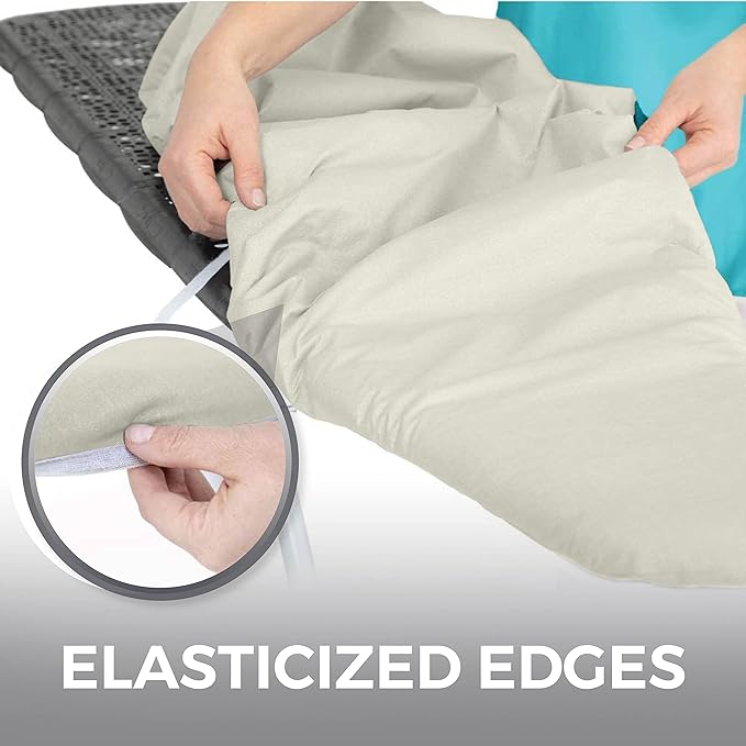 HOME GENIE Ironing Board Cover, Extra Thick Padding, Scorch Resistant Silicone - Image 5