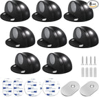 8 Pack Magnetic Door Stops Self Adhesive Floor Mounted Door Stoppers No Drill by Gudui