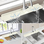 Kitchen Sink Splash Guard Gen2-30" x 6'' Silicone Sink Mat Splash Guard fit - Image 4