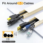 Cord Cover Wall, 157in Delamu Cord Hider Wall Mounted TV, Wire Covers - Image 4