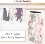 2 Pack Bra Hanger, Capacity Foldable Tank Top Hanger - Image 5