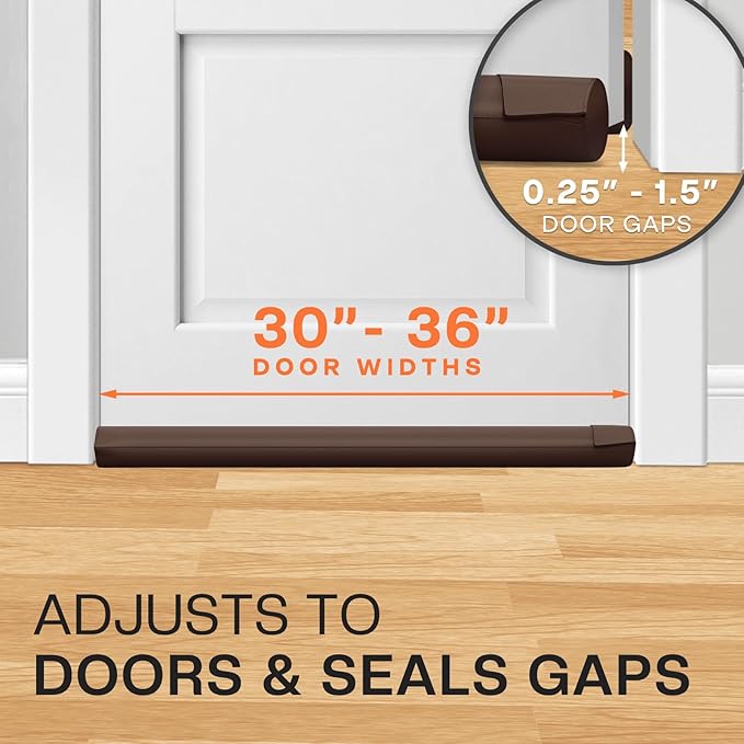 2 Pack Under Door Draft Stopper - Image 4
