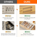 Lifewit 2.4" High 8 Pack Bamboo Drawer Dividers 45-55cm/17.5-22" Adjustable - Image 4