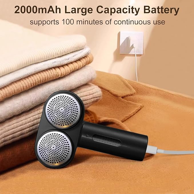 Fabric Shaver, Handzee Electric Lint Shaver, Dual Motor Sweater Shaver - Image 7