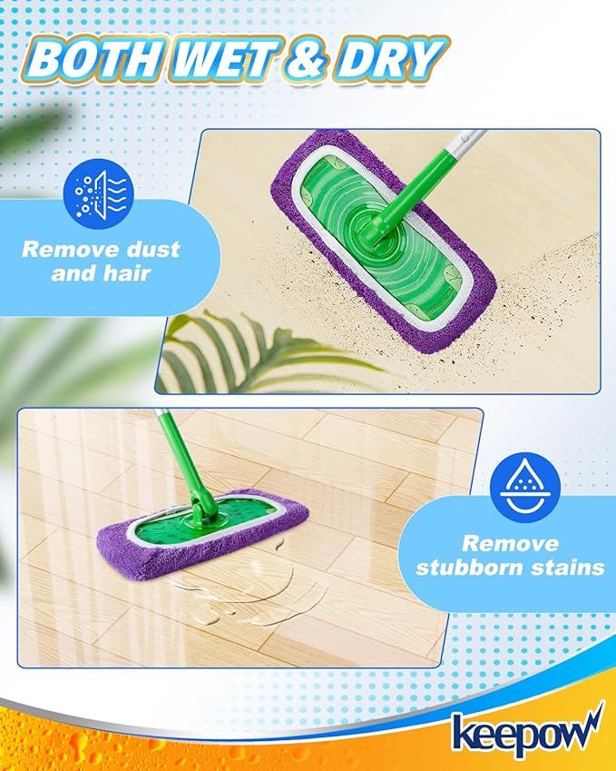 KEEPOW Reusable Mop Pads Compatible - Image 4