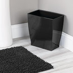 iDesign Small Plastic Bathroom Trash Can, Slim Rectangle Garbage Bin - Image 7