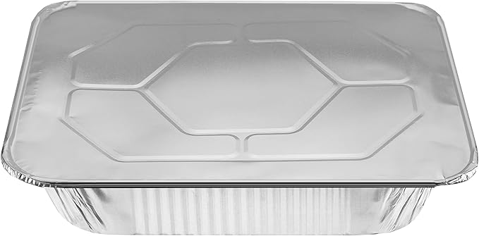 NYHI 9x13 Aluminum Pans With Lids, Disposable Half Size Steam Table Foil Pans - Image 8
