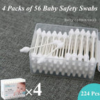Baby Cotton Swabs, Organic Fragrance and Chlorine-Free Kids Safety Swabs - Image 4