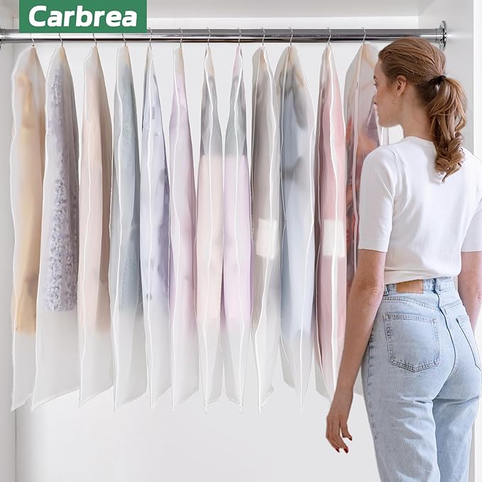 12 Pack Garment Bags for Hanging Clothes - Image 7