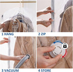 Hanging Vacuum Storage Bags, 3 Pack Large Hanging Vacuum Seal Bags - Image 6