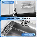 Cisily Kitchen Sink Caddy Sponge Holder in The Sink, Stainless Steel Kitchen - Image 2