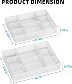 Marbrasse 2 Pack Desk Drawer Organizer, Mesh Drawer Organizer Tray - Image 5