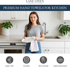 LANE LINEN Kitchen Towels Set of 12-100% Cotton, Quick-Drying 18” x 28” - Image 2