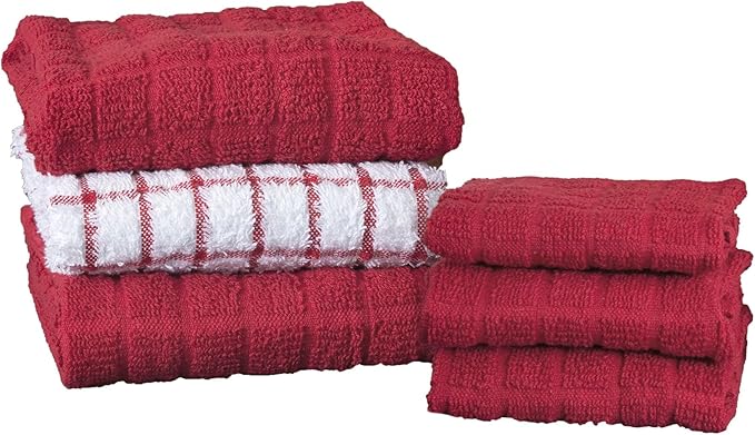 Ritz Premium Kitchen Towel and Dish Cloth Value Set: Highly Absorbent, Super by Ritz+Foodservice