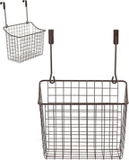 Spectrum Large Over Cabinet Door Organizer Bronze Wire Storage Basket by Spectrum