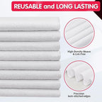 FIXSMITH White Microfiber Cleaning Cloth -Pack of 8, Highly Absorbent Cleaning - Image 3