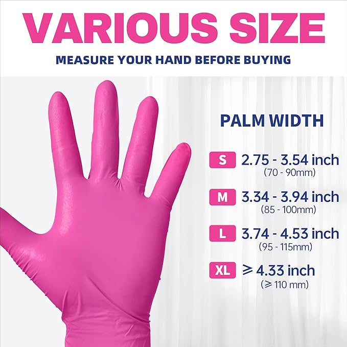Beastek Nitrile Disposable Exam Gloves, 4Mil 100Ct Powder-Free Latex-Free - Image 7