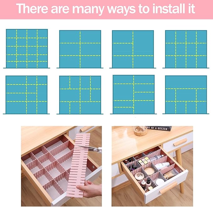 acDesign 40Pcs Grid Drawer Dividers, Adjustable Drawer Organizer - Image 7