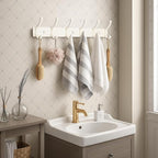 Coat Rack Wall Mount, 2 Pack Coat Hooks Hanger Wall Double Hook Rack Rail Towel - Image 5