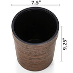 3 Pack Vintage Small Trash Can, 1.7 Gallon Plastic Round Wastebasket, Hipsteen - Image 2