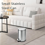TIPGO Small Trash Can with Lid Soft Close, 4.5 Liters / 1.2 Gallon Bathroom - Image 6