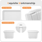 A-LuGei 【46PCS & 5Sizes】 Clear Drawer Organizer, 【Hold 277 Items】 Makeup - Image 6