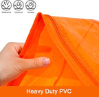 Vieshful Orange 40L Clear Clothes Storage Bag Colorful Clothes Organizer - Image 3