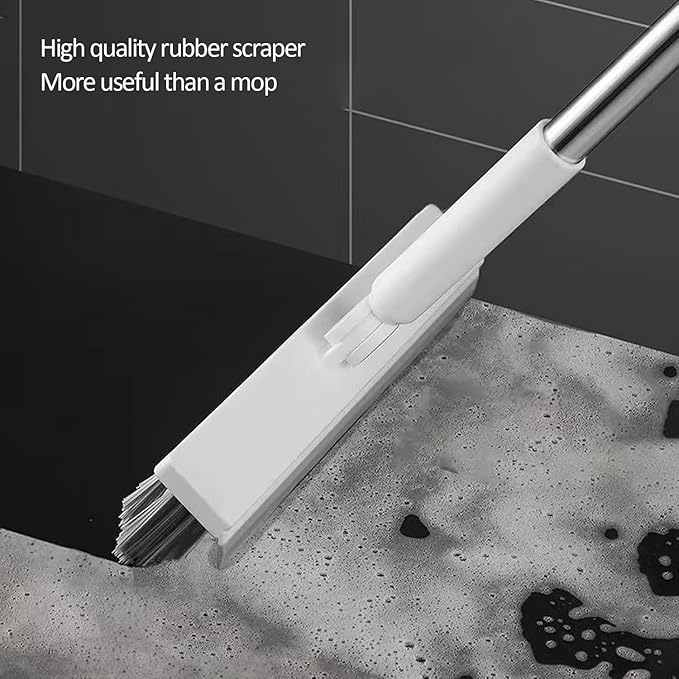 Floor Scrubbing Brush with 57" Adjustable Long Handle, 3 in 1 Living Grout - Image 7