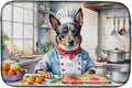 Caroline's Treasures DAC6192DDM Australian Cattle Dog The Chef Dish Drying Mat by CarolinesTreasures