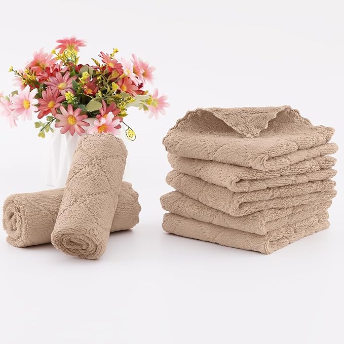 Homaxy 24 Pack Kitchen Dish Cloths, Super Soft and Absorbent Coral Velvet Dish - Image 6